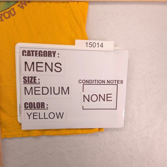 Pink Floyd Band Graphic Crew Neck T Shirt Adult Mens Size Medium M Yellow - Picture 8 of 9